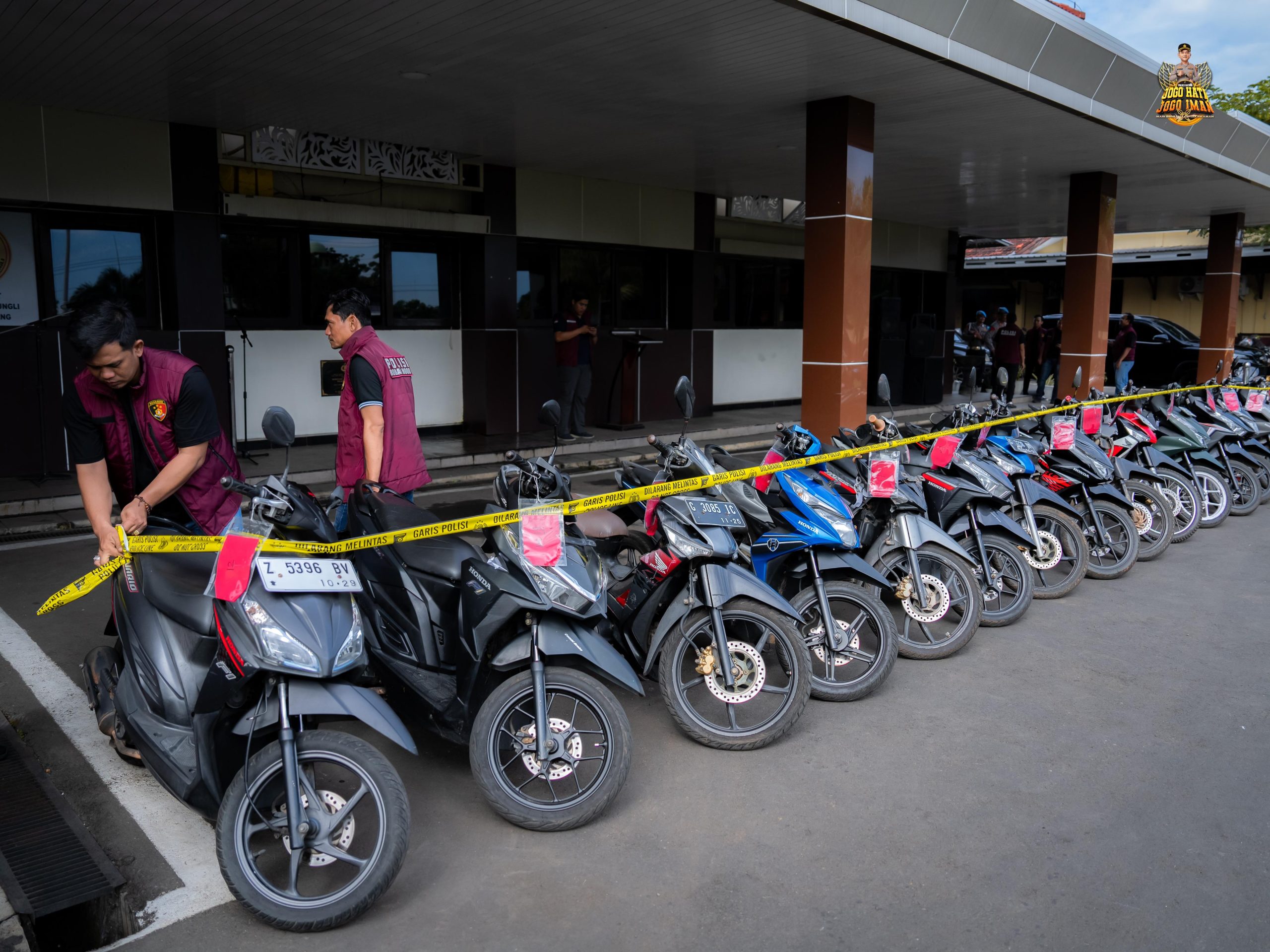 Foto : 18 Unit Sepeda Motor hasil curanmor