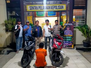 Personel Polsek Pulau Punjung berhasil tangkap pelaku pencurian sepeda motor