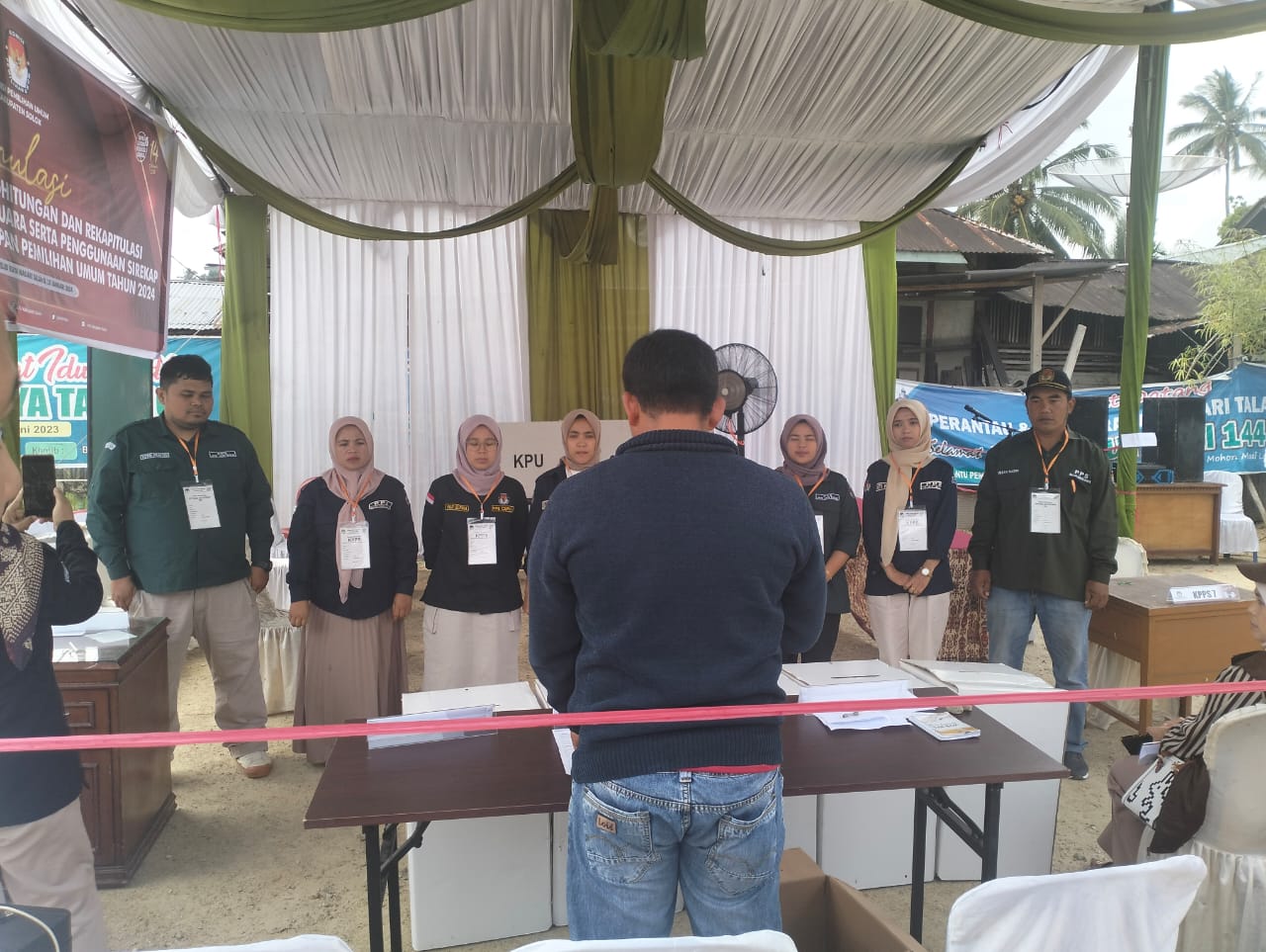 KPU Kabupaten Solok Selenggarakan Simulasi Pemungutan dan Perhitungan Suara pada Pemilu Tahun 2024