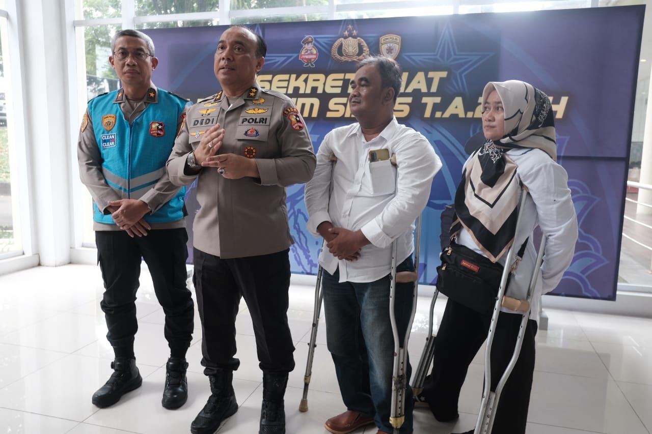 Foto :Dua Dari Tiga Difabel Lolos Tes Tingkat Akhir SIPSS Polri