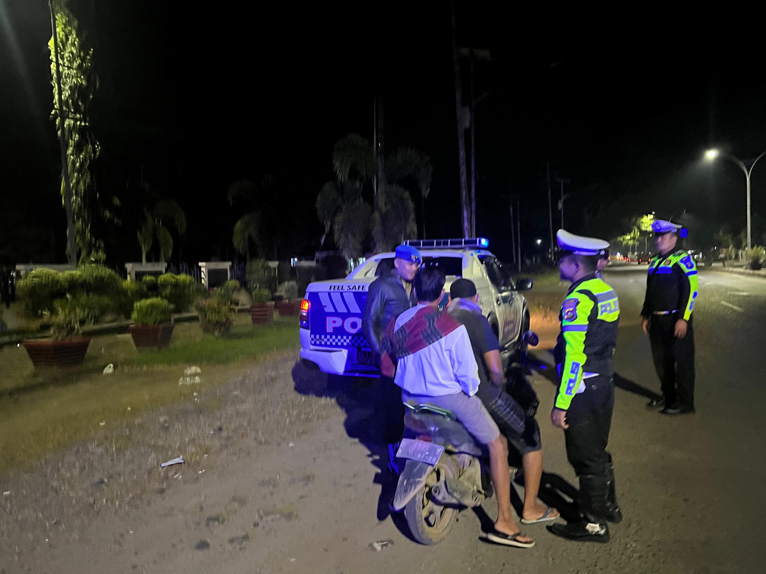 Foto : Giat Patroli Malam Polres Dharmasraya