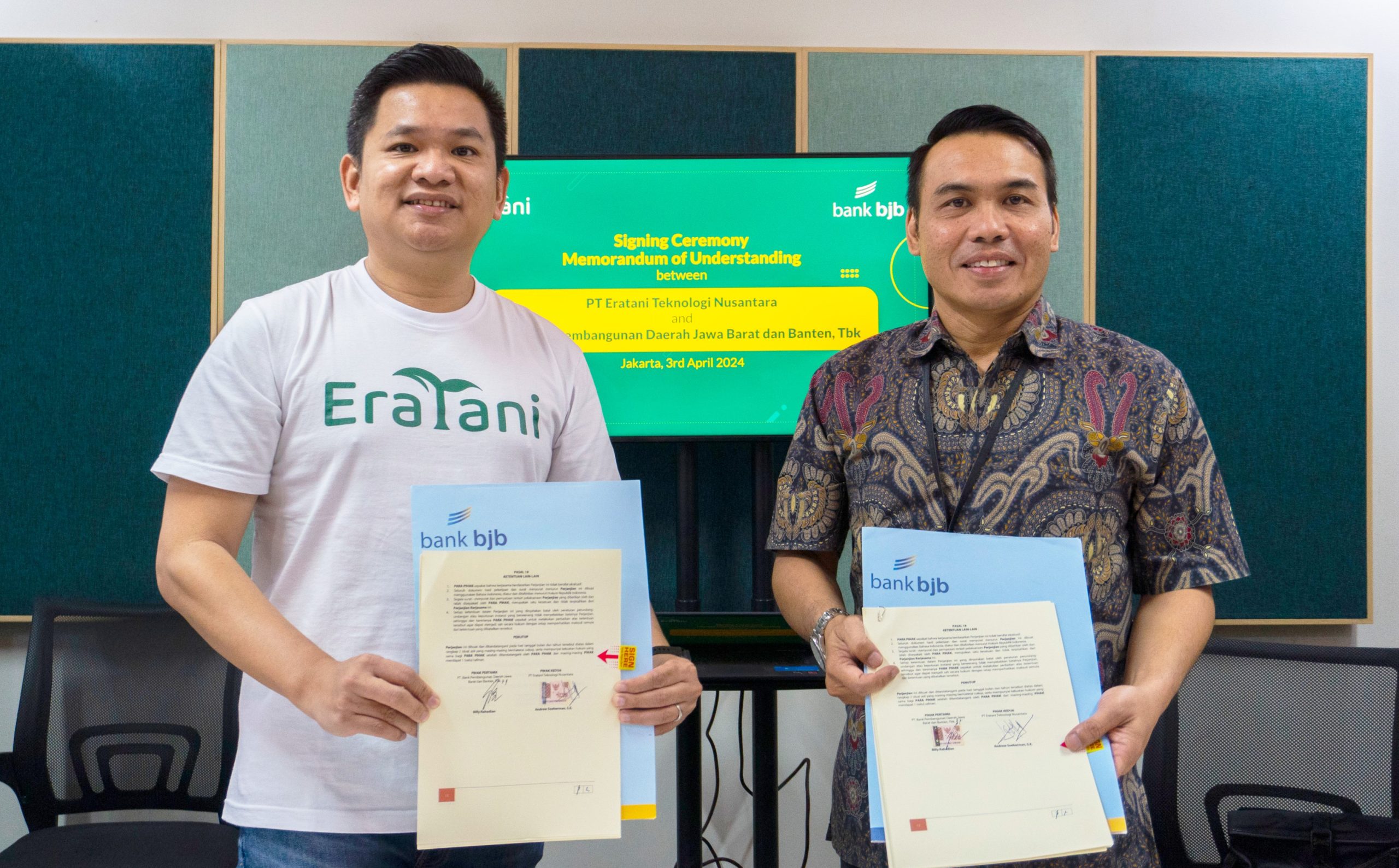 Foto : Eratani Jalin Kemitraan dengan Bank BJB untuk Pembiayaan Petani, Berikan Fasilitas Kredit Hingga Rp100 Juta (2)