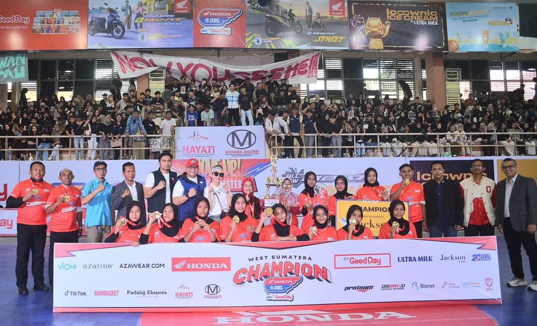 Tim Basket Putri SMA Adabiah 2 Padang Jadi Pemenang Pada Ajang Honda DBL 2024 West Sumatera, Pj Wali Kota Padang Andree Algamar Beri Apresiasi