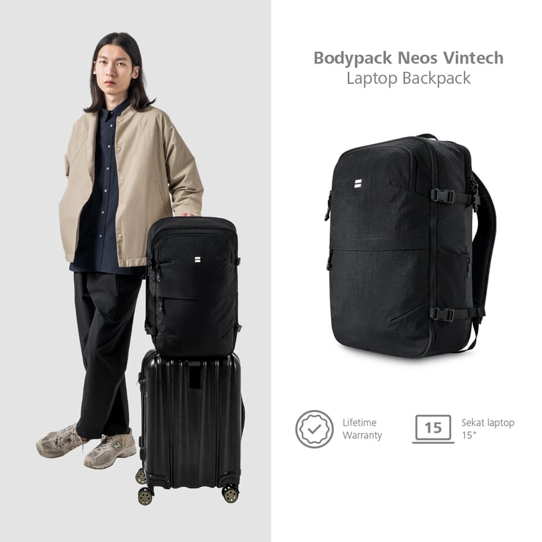 Bodypack Neos Vintech Laptop Backpack: Pilihan Terbaik untuk Mobilitas Modern