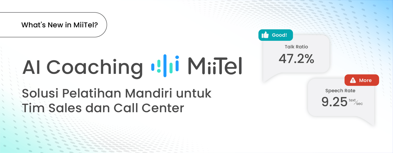 AI Coaching MiiTel: Solusi Pelatihan Mandiri Sales dan Call Center