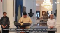 Foto : Presiden RI Prabowo Subianto di dampingi Menkeu